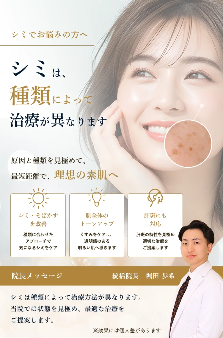 お悩み別分類  シミ・そばかす・くすみ