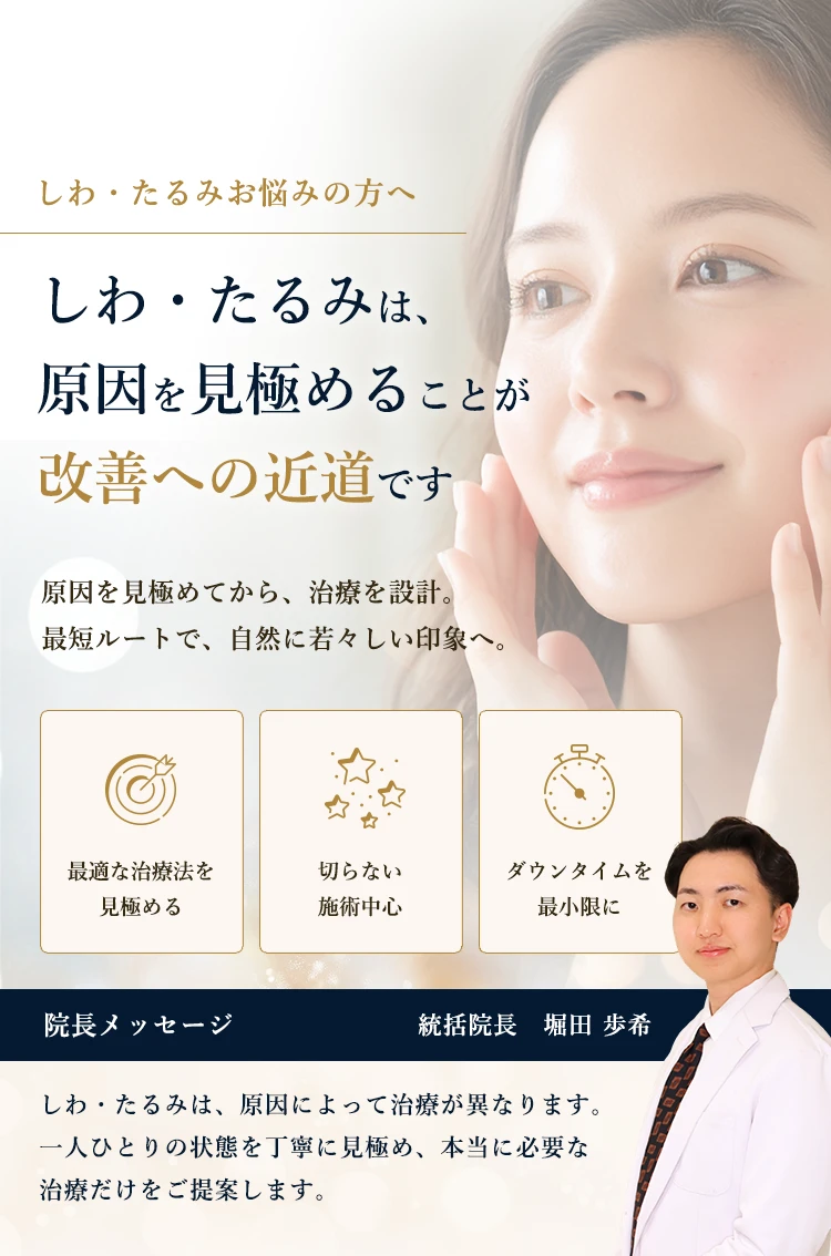 お悩み別分類  シワ・たるみ