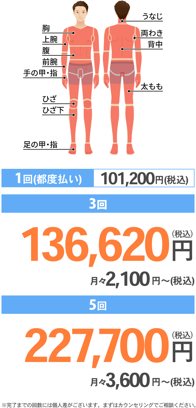 全身脱毛